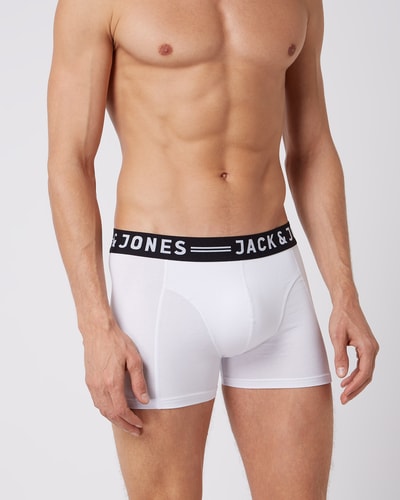 Jack & Jones Obcisłe bokserki z dodatkiem streczu  Biały 3