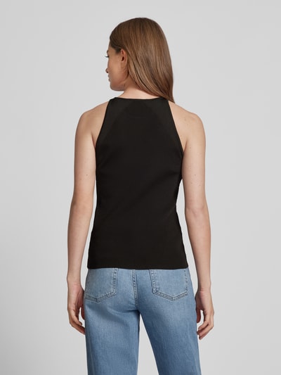 Selected Femme Tanktop in riblook, model 'MARWA' Zwart - 5