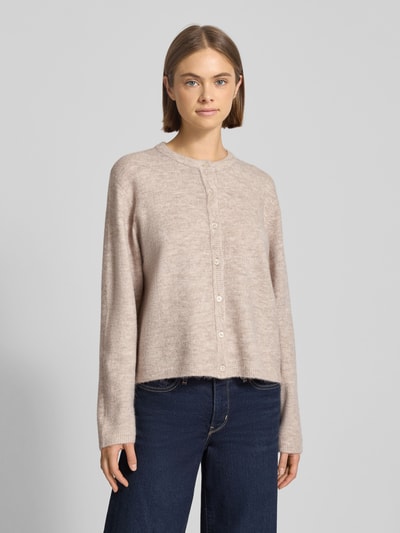 Only Loose fit gebreid jack met knoopsluiting, model 'SIMONI' Offwhite - 4