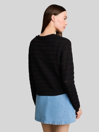 Tom Tailor Denim relaxed fit pullover van katoenmix Zwart - 5
