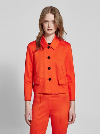 Marc Cain Blazer met doorknoopsluiting Rood - 4