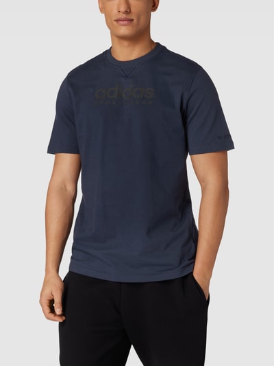 ADIDAS SPORTSWEAR T-Shirt mit geripptem Rundhalsausschnitt Marine 4