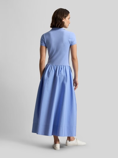 Polo Ralph Lauren Sukienka casualowa z mieszanki bawełny z kołnierzykiem polo Jasnoniebieski 5