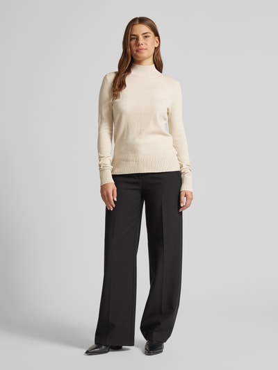 Christian Berg Woman Gebreide pullover met ribboorden, model 'Aliv' Beige gemêleerd - 1