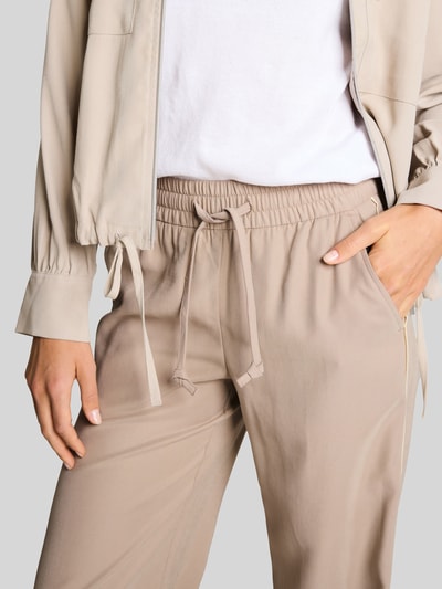 Tom Tailor Wide Leg Hose mit Tunnelzug Taupe 3