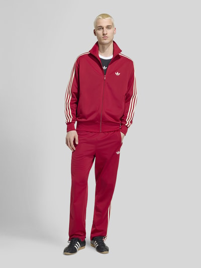 adidas Originals Regular Fit Sweatjacke mit Logo-Stitching Modell 'FIREBIRD TT' Bordeaux 1