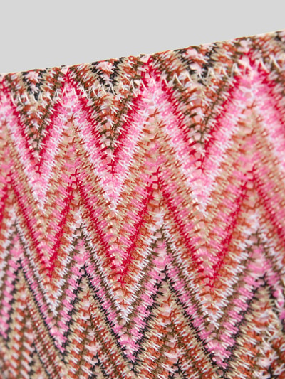 Produktfoto, Bikini Slip mit seitlicher Schnürung Modell 'ADA' von Pieces, Optik:Allover-Muster, Struktur in Rosa, Braun und Beige.