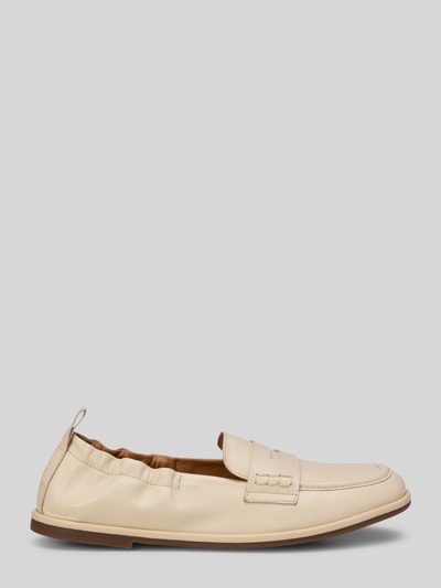 Produktfoto, loafersy z elastycznym zapiętkiem model 'ALVA' od Marc O'Polo, efekt: jednolity kolor, nosek buta zaokrąglony, kształt obcasa: płaska podeszwa, materiał: naturalna skóra