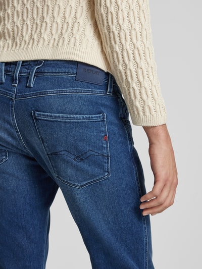 Replay Slim Fit Jeans im 5-Pocket-Design Modell 'ANBASS' Jeansblau 3