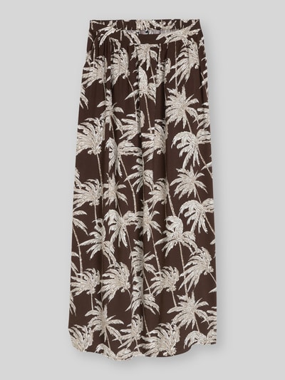Tom Tailor Denim regular fit maxi-rok van pure viscose Chocoladebruin gemêleerd - 2