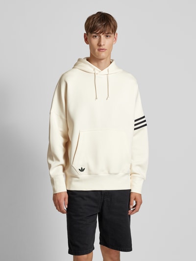 adidas Originals Bluza z kapturem z wyhaftowanym logo Złamany biały 4