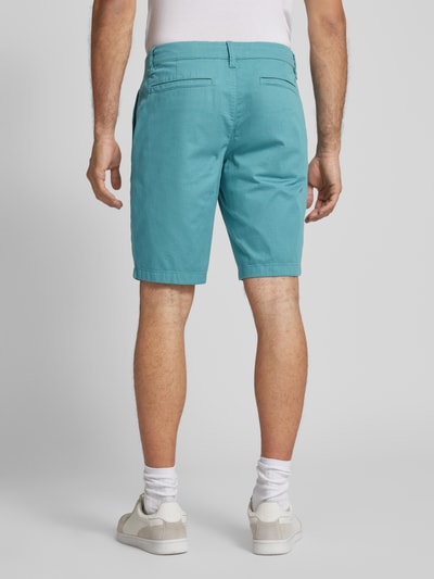 s.Oliver RED LABEL Tapered Fit Chino-Shorts mit Gesäßtaschen Petrol 5