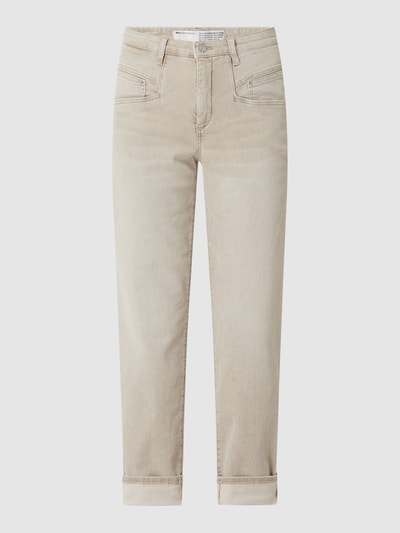 MAC Carrot Fit High Waist Jeans mit Stretch-Anteil Modell 'Rich'  Sand 2