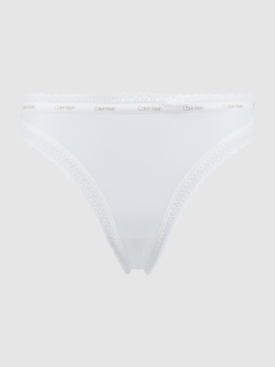 Calvin Klein Underwear Slip mit Spitzenbesatz Weiss 1