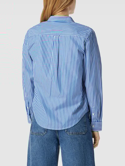 Gant Hemdbluse mit Label-Stitching Royalblau 5