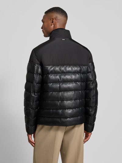 BOSS Regular Fit Steppjacke aus Lammleder Modell 'MERSINO 1' Black 5