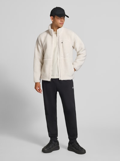 The North Face Fleecejacke mit Stehkragen und Brusttasche Modell 'EXTREME PILE' Offwhite 1