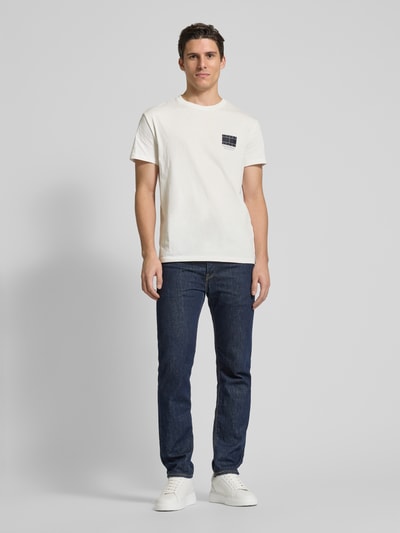 Tommy Jeans T-Shirt mit Label-Print Offwhite 1