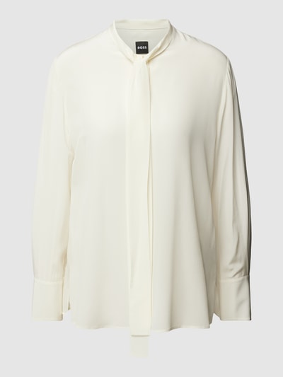 BOSS Blouseshirt van zijde, model 'Bitoa' Offwhite - 2