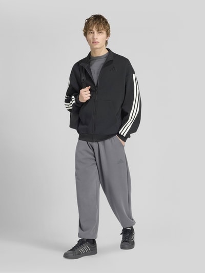 adidas Sportswear Regular Fit Sweatjacke aus reiner Baumwolle  Black 1