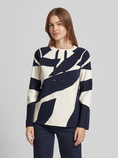 Betty Barclay Gebreide pullover met ronde hals Offwhite - 4