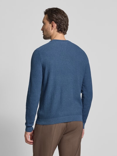 MCNEAL Strickpullover mit gerippten Abschlüssen Rauchblau Melange 5