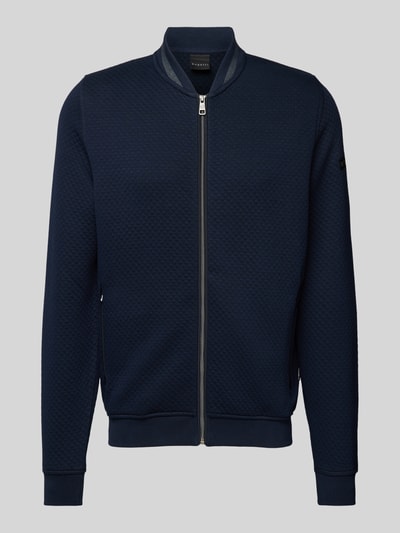 bugatti Sweatjacke mit Strukturmuster Marine 2