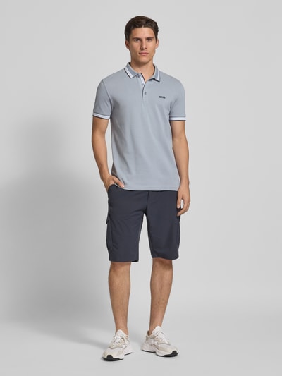 BOSS Green Koszulka polo o kroju Regular Fit z czystej bawełny Szaroniebieski 1