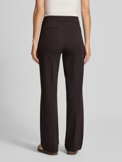 STEHMANN Stoffen broek met achterzakken, model 'Editta' Chocoladebruin - 5