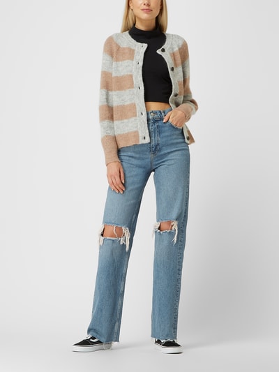 Selected Femme Strickjacke mit Knopfleiste Modell 'LULU' Camel meliert 1