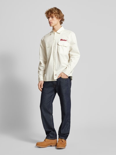 Dickies Regular fit vrijetijdsoverhemd met borstzakken, model 'LEWISTOWN' Offwhite - 1