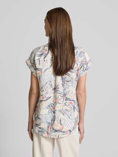 Lauren Ralph Lauren Bluzka koszulowa lniana o kroju slim fit z rękawem o dł. 1/2 model ‘BROONO’ Beżowy 5