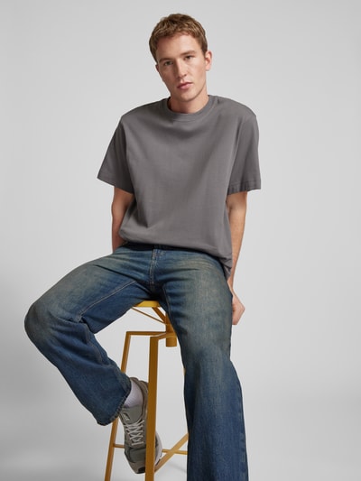 Jack & Jones T-Shirt mit Rundhalsausschnitt Modell 'EURBAN' Mittelgrau 3