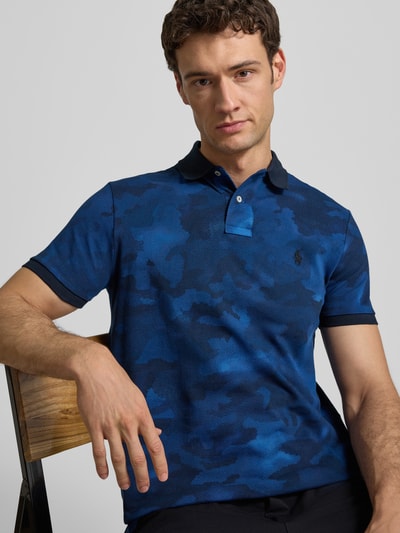 Polo Ralph Lauren slim fit poloshirt van puur katoen Donkerblauw - 3