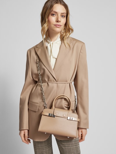 Steve Madden Handtas met labelapplicatie, model 'BLINDEN' Taupe - 1