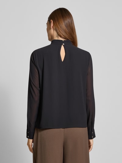 s.Oliver BLACK LABEL Regular Fit Langarmbluse mit Schlüsselloch-Ausschnitt Black 5