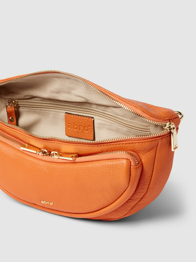 Abro Gürteltasche aus Leder mit Label-Schriftzug Modell 'CARGO' Orange 4