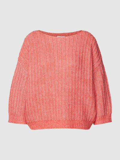 OPUS Gebreide pullover met ronde hals, model 'Polomna' Koraal - 2