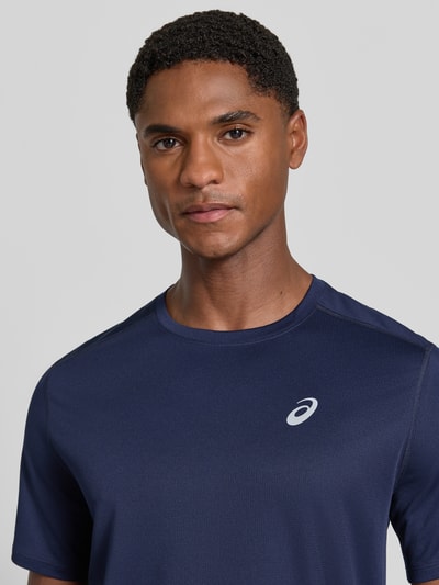 ASICS T-shirt met logoprint model 'CORE' Donkerblauw - 3