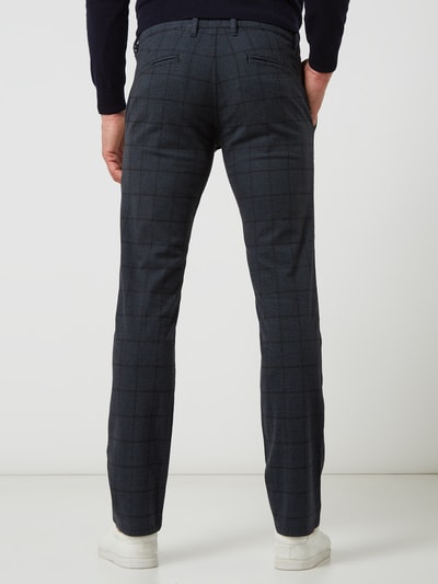 BOSS Orange Slim fit chino met stretch, model 'Schino-Slim' Blauw gemêleerd - 5