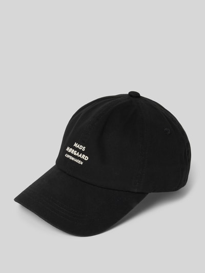 MADS NØRGAARD Basecap mit Label-Stitching Black 1