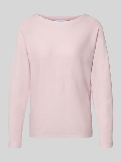 COMMA Gebreide pullover van viscosemix met ronde hals Rosé - 1