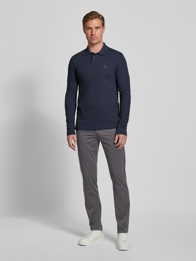 BOSS Orange Slim Fit Chino mit französischen Eingrifftaschen Mittelgrau 1