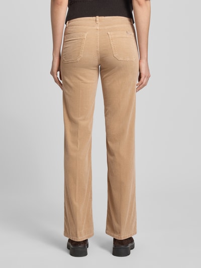 Cambio Bootcut corduroy broek met steekzakken, model 'TESS' Zand - 5