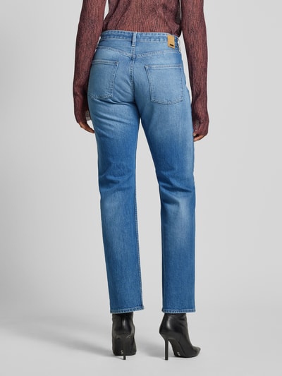 BOSS Straight leg jeans met labeldetail, model 'HEIGHT-CLASSIC JEAN' Lichtblauw - 5