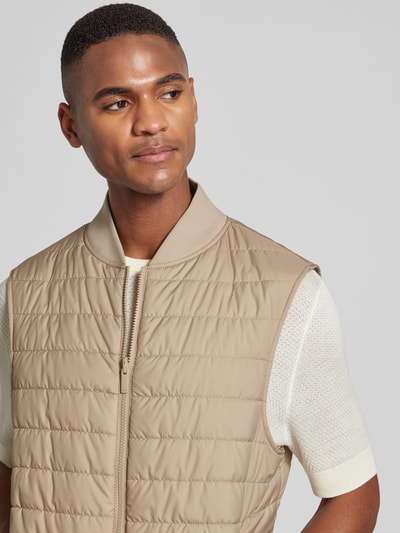 BOSS Regular Fit Kurzmantel mit Ärmelriegeln Modell 'Jared 2in1' Beige 3