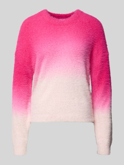 Pieces Loose Fit Strickpullover mit Farbverlauf Modell 'JALISA' Pink Melange 2