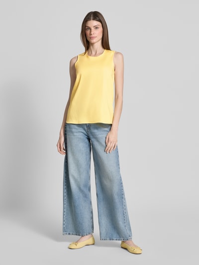 Smith and Soul Blusentop mit Rundhalsausschnitt Pastellgelb 1