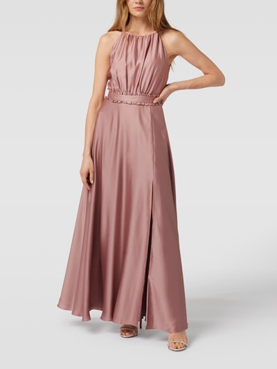 Swing Abendkleid mit Taillenpasse Rose 4