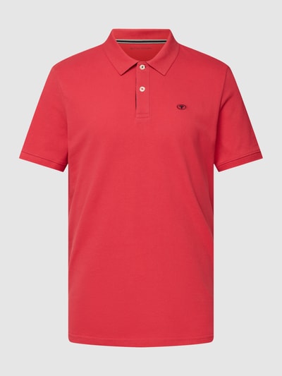 Tom Tailor Poloshirt im unifarbenen Design Modell 'BASIC' Rot 2